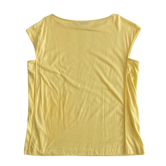 Jil Sander Short Sleeve Blouse Top Yellow Size L - Picture 3 of 8